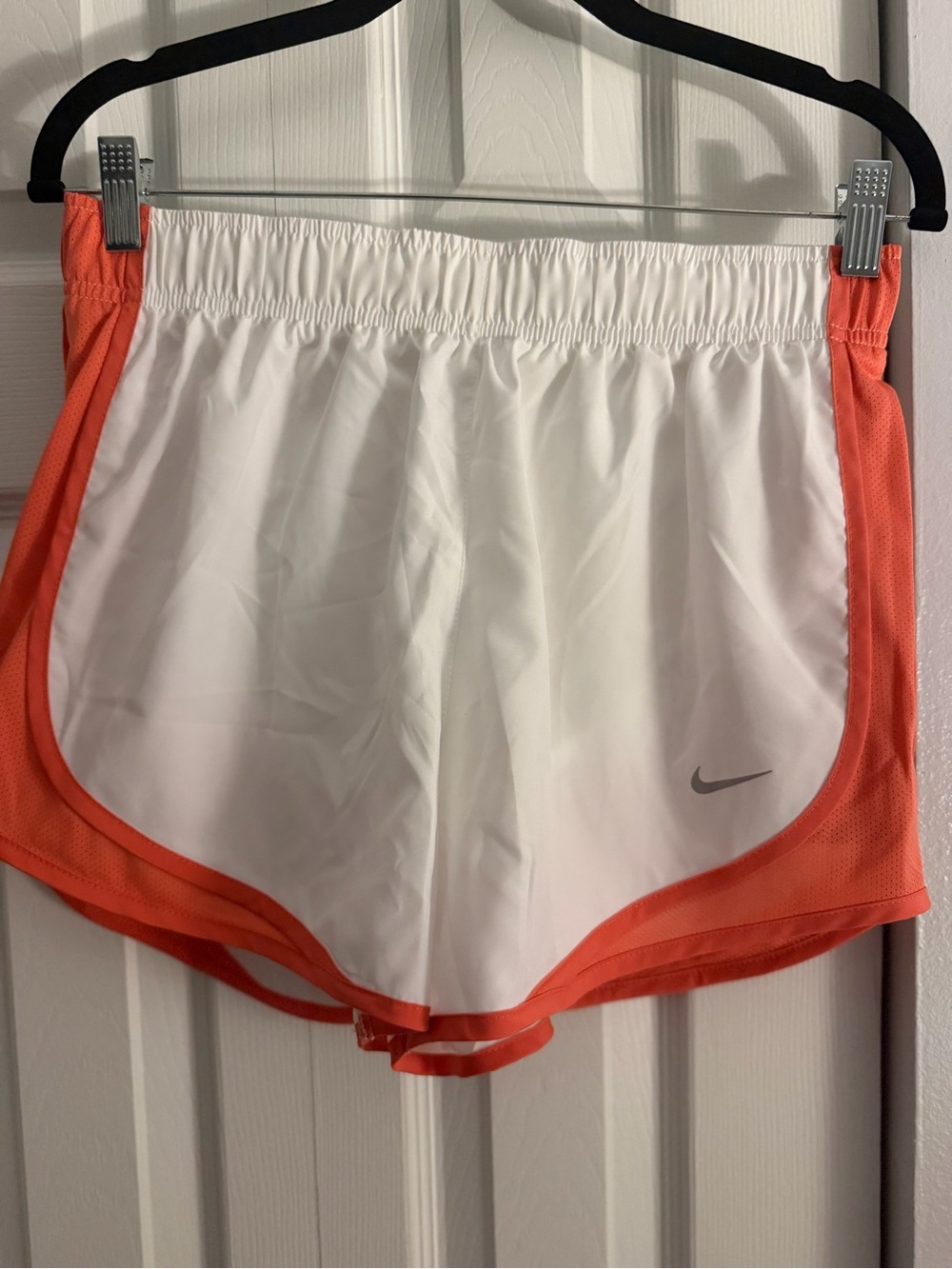 Nike | Tempo Running Shorts - White & Coral Pink | Medium | NWT